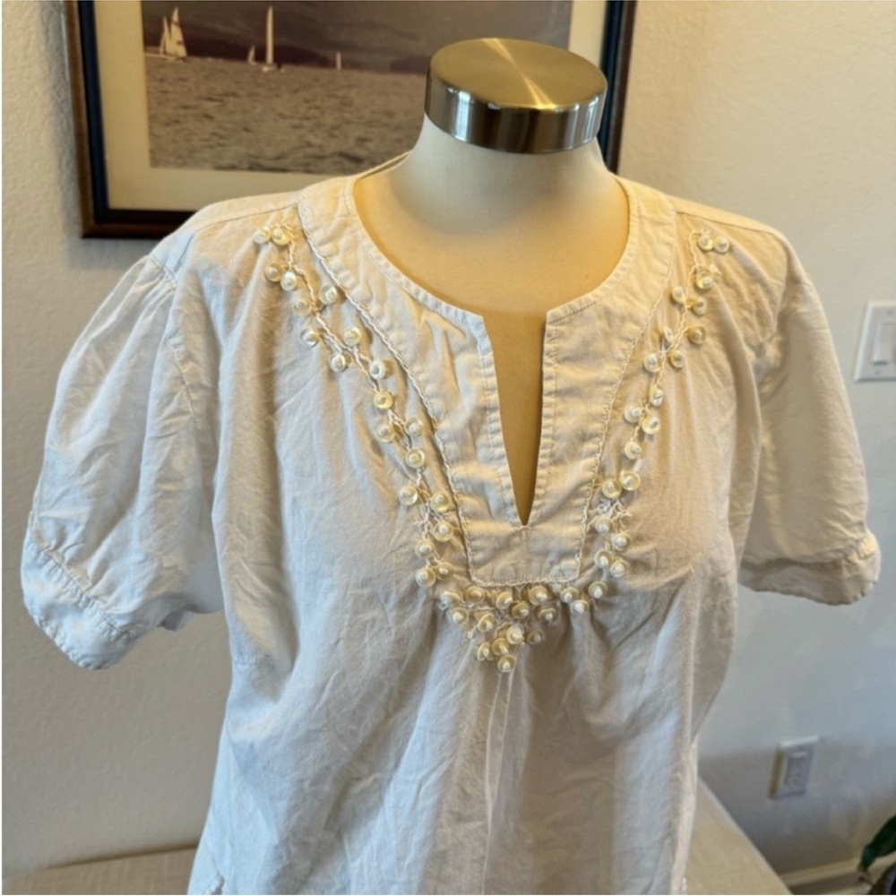 Gap Beaded Shell Split Neck - image 4